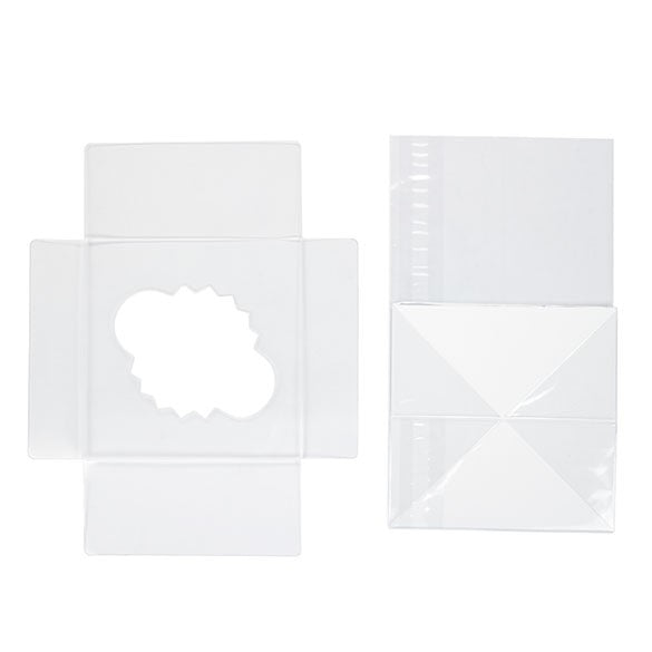 Sacchetti Cupcake con fondo in carta per 1 cupcake 10,2x10,2x17,8cm (100 pezzi) [CBG4]
