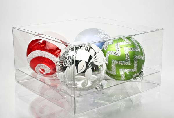 Cupcake-Boxen für 4 Cupcakes 19.1x17.8x10.2cm Transparent (100 Stück) [CBS177]