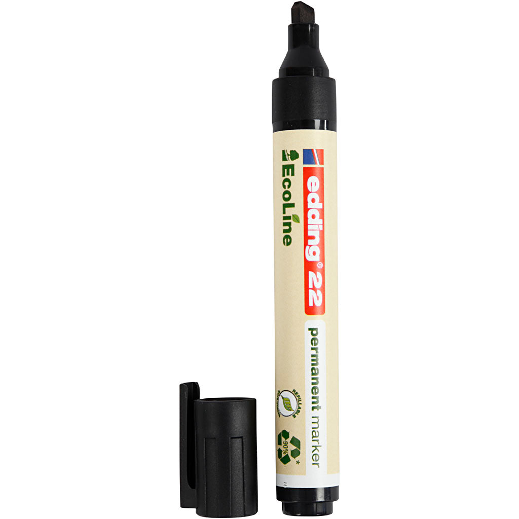 Edding EcoLine Markers 22, no. 22, line 1x5 mm, black