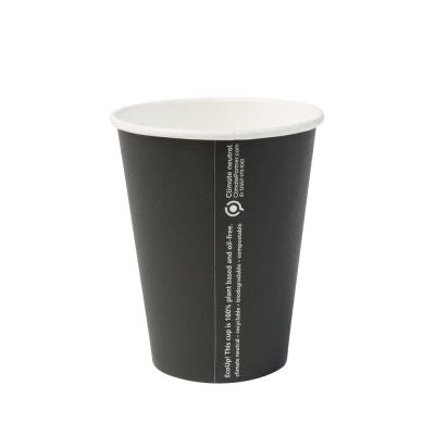 Tazza in cartone 300 ml Ø 90 mm Nero (1000 pezzi) [GB-DHD04537]