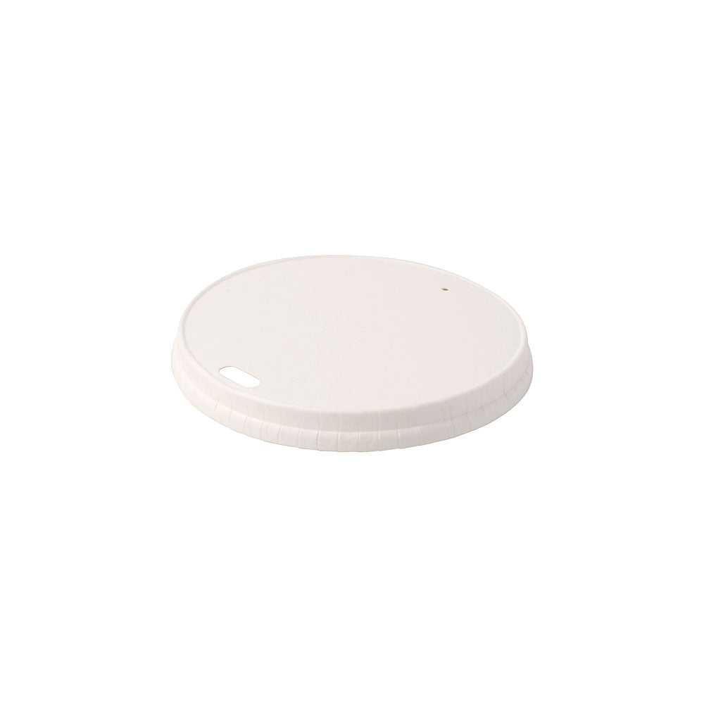 Lid Paper Ø 90 mm White Drinking hole (1000 pieces)