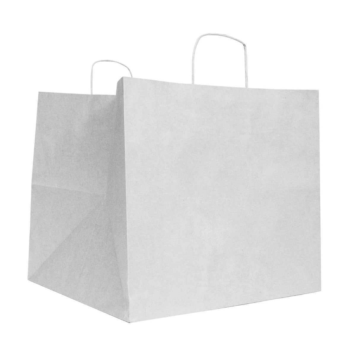 Pizza carrier bags 33+33x33cm White (100 pcs)