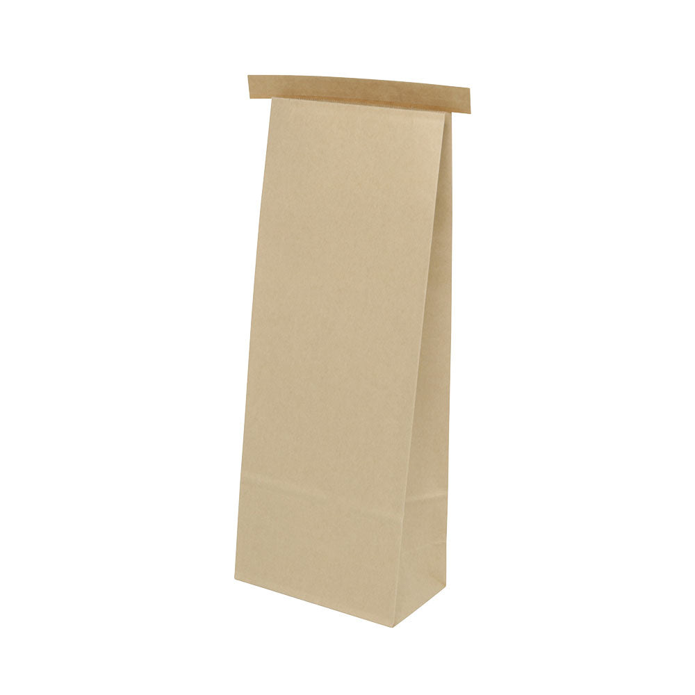Tüten Kraft braun mit Verschluss 12,5x7,5x32,7 cm (500 Stück) [GB-DRE03360]