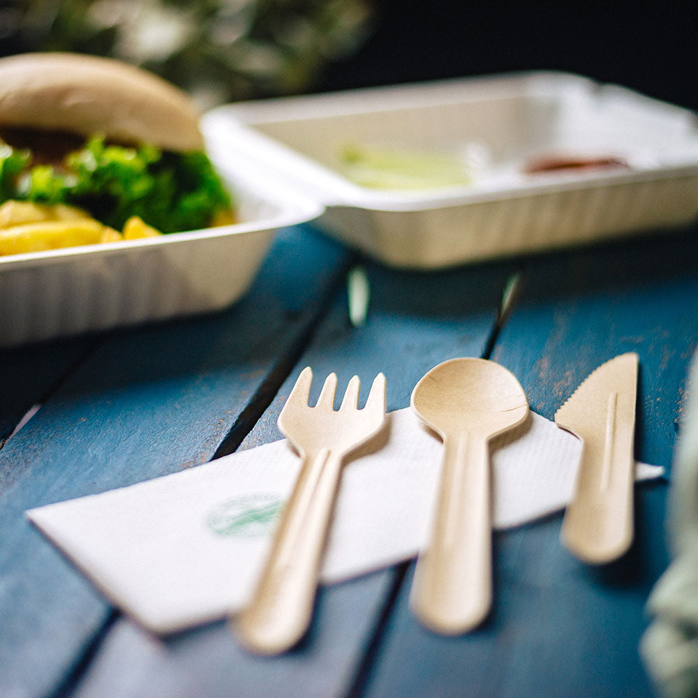 Cucchiaio di carta 16,5 cm marrone (1000 pezzi) [GB-DSE06365]