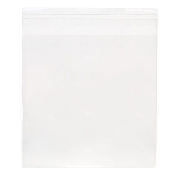 Umweltfreundliche Klappenbeutel Bioplastik 17x16.7cm Transparent (100 Stück) [GC6X6M]