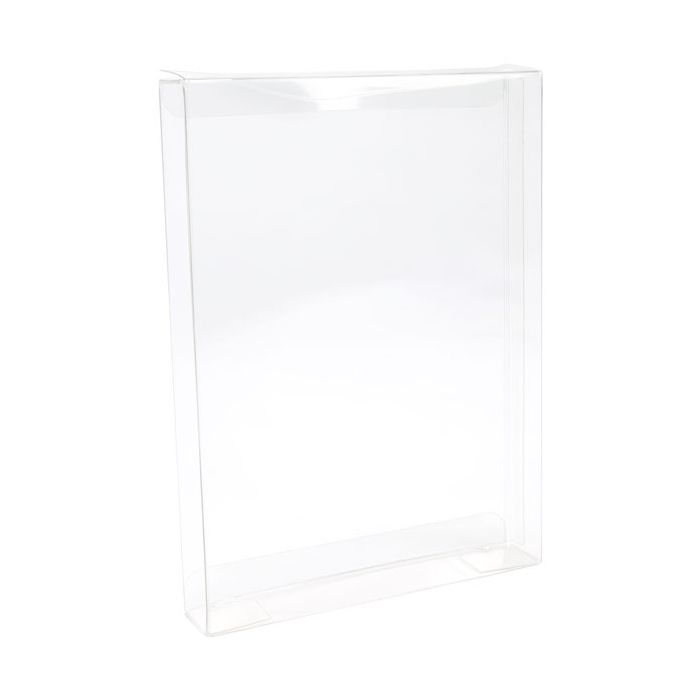 Boites cadeau plastique à transparence cristalline 13.7x2.5x18.7cm (25 Pièces) [FB15]