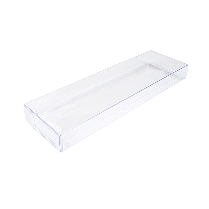 Boites cadeau plastique 7,6x2,5x25,4 cm Transparence Cristalline (25 pièces) [FB301]