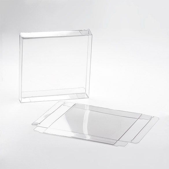 Boites cadeau plastique à transparence cristalline 14.3x2.5x14.1cm (25 Pièces) [FB48]