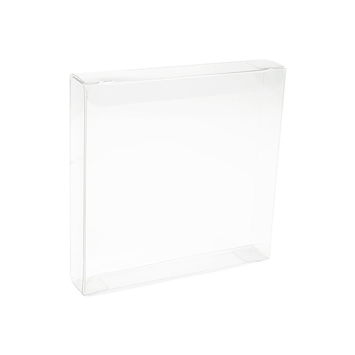 Plastic Gift Boxes 13.7x2.5x13.5cm Crystal Clear