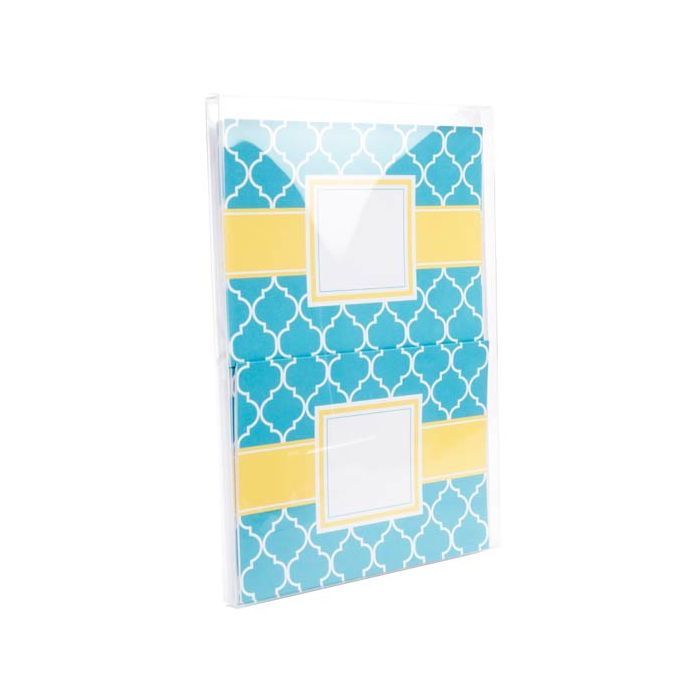 Boites cadeau plastique à transparence cristalline 14.9x1.3x22.7cm (25 Pièces) [FB71]