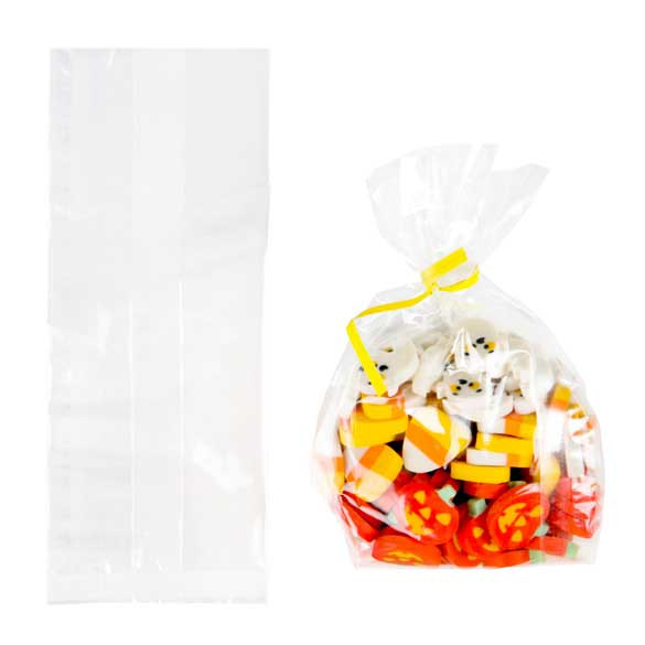 Sac à soufflet en plastique transparence cristalline 6.3x5.1x15.2cm (100 pièces) [FDAGB1]