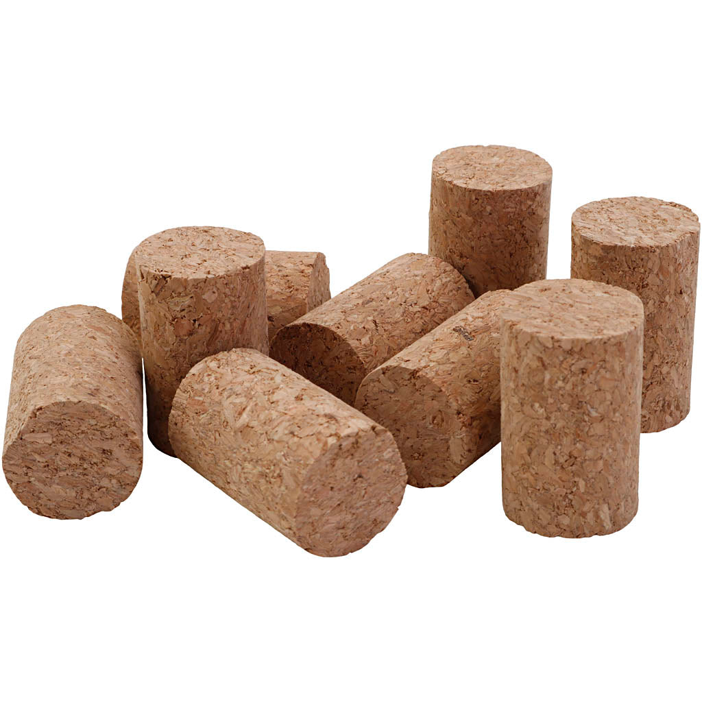 Cork, H: 4 cm, dia. 2.5 cm, size 4x2,5 cm, 50 pc