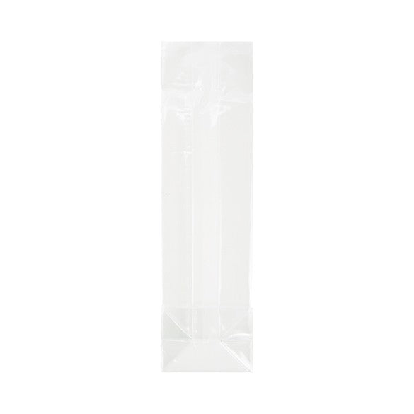 Blockbodenbeutel 7x5.1x25.4cm Transparent (100 Stück) [FG17]