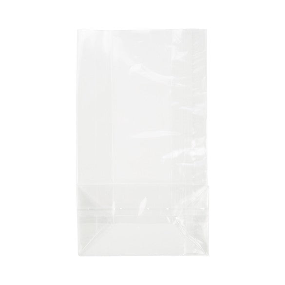 Blockbodenbeutel 11,4x6,4x20,3cm Klarsicht (100 Stück) [FG19]