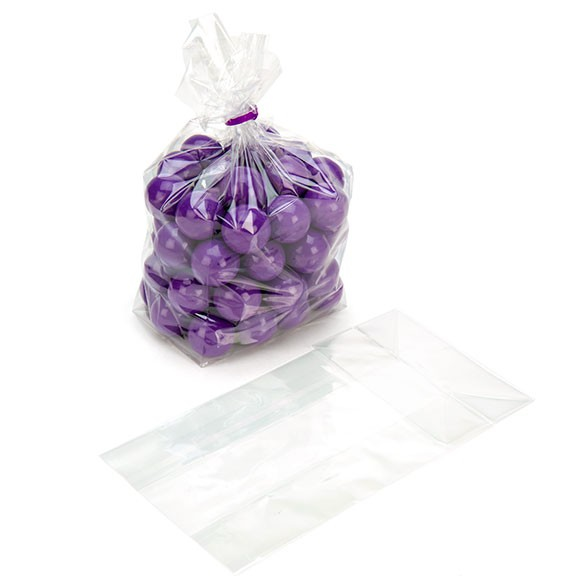 Sacchetto SOS trasparente con fondo piatto 10.2x6.4x20.3cm (100 pezzi) [FGCC4]