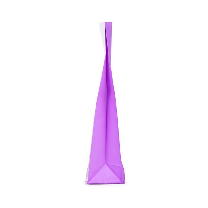 Sacchetto con fondo piatto in carta Viola neon 5,1x5,1x21 cm (100 pezzi) [FGPB11NP]