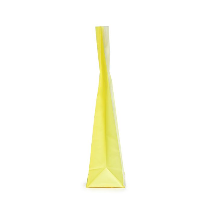Sacchetto con fondo piatto in carta Giallo neon 5,1x5,1x21 cm (100 pezzi) [FGPB11NY]