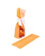 Blockbodenbeutel Neon Orange 8,9x5,7x30,5 cm mit Bodenblatt (100 Stück) [FGPB16NO]
