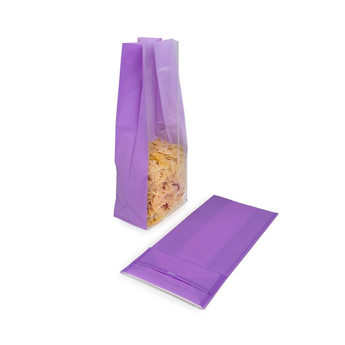 Sacchetto con fondo piatto in carta Viola neon 12,7x7,6x30,5 cm (100 pezzi) [FGPB1NP]
