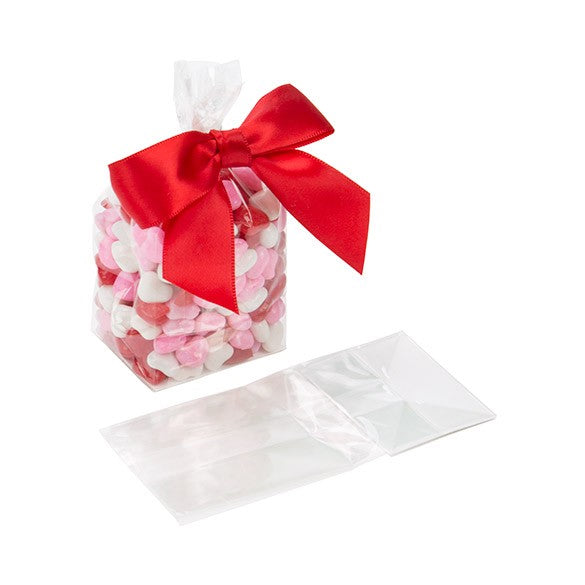 Blockbodenbeutel 5x4x12.5cm Transparent (100 Stück) [FGPB3]