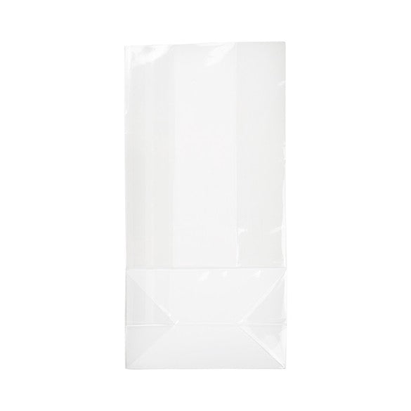 Blockbodenbeutel 10x6x20cm Transparent (100 Stück) [FGPB4]