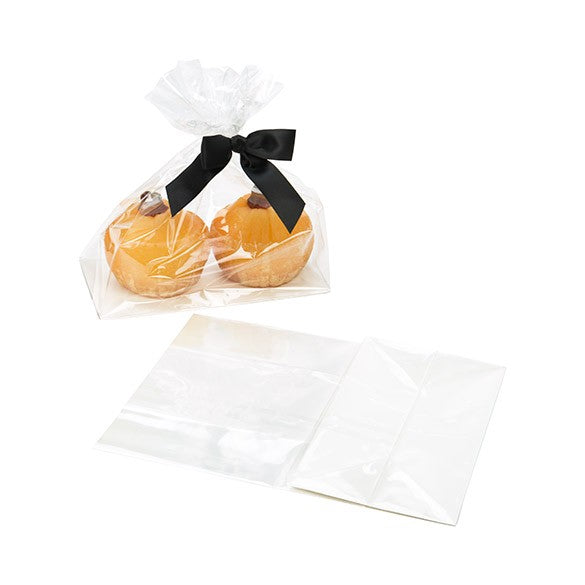 Sachet SOS à fond plat en papier et à transparence cristalline 17.8x10.2x22.9cm (100 pièces) [FGPB8]