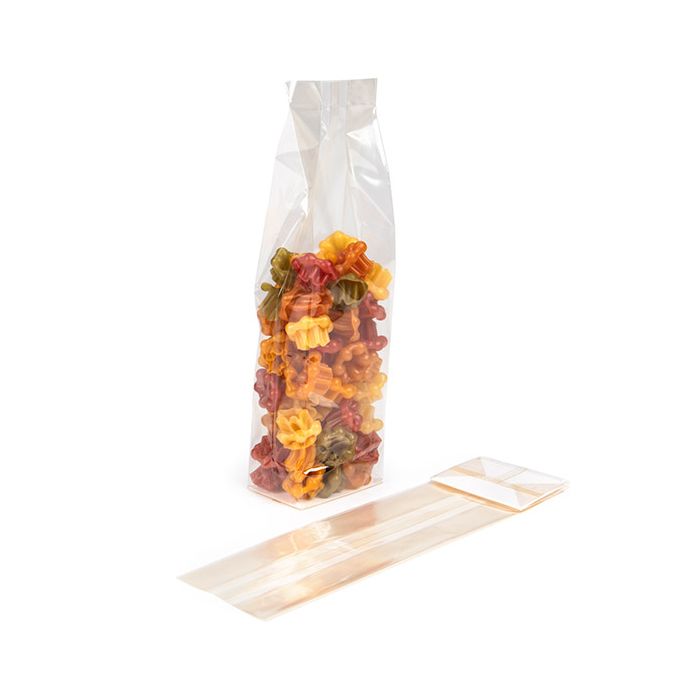 Sacchetto con fondo piatto in carta Casa Compostabile 7x5,1x25,4 cm (100 pezzi) [FGPBE17]