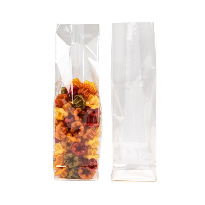 Blockbodenbeutel Heim Kompostierbar 7x5,1x25,4 cm mit Bodenblatt (100 Stück) [FGPBE17]