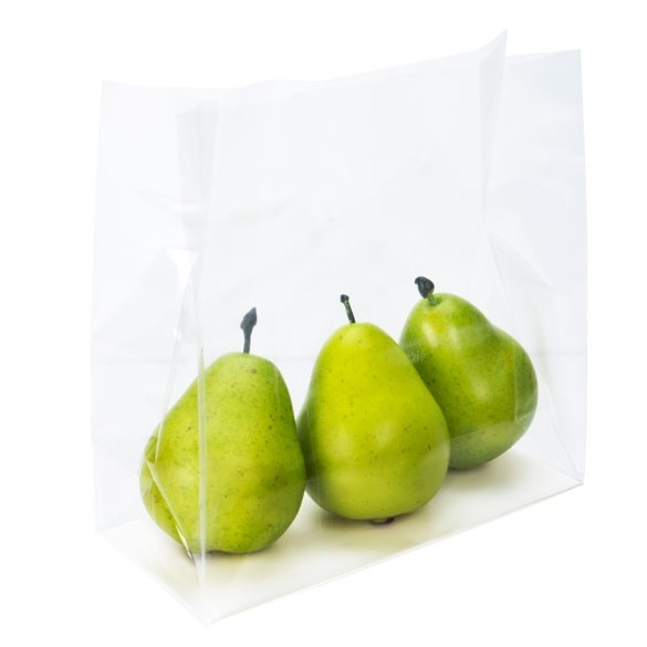 Sacchetto SOS trasparente 12.7x5.7x12.7cm con fondo piatto in carta (100 pezzi) [FGPBH18]