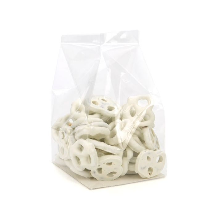 Blockbodenbeutel 10.2x10.2x17.8cm Transparent mit Bodenblatt (100 Stück) [FGPBH9]