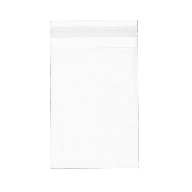 Sachet plastique transparence cristalline 11.7x15.9+4cm avec Rabat Adhésif (100 pièces) [B4X6XL]