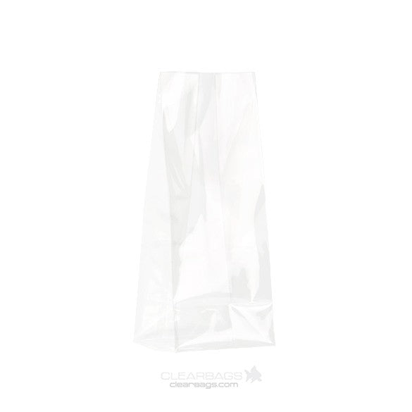 Blockbodenbeutel 5.1x3.8x12.7cm Transparent (100 Stück) [FGCC3]