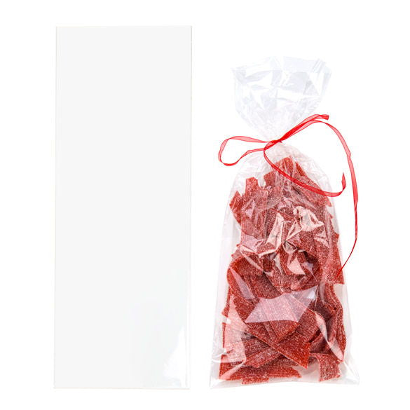 Sachets pliés Crinkle à transparence cristalline 12.7 x33cm (100 pièces) [FCB2]