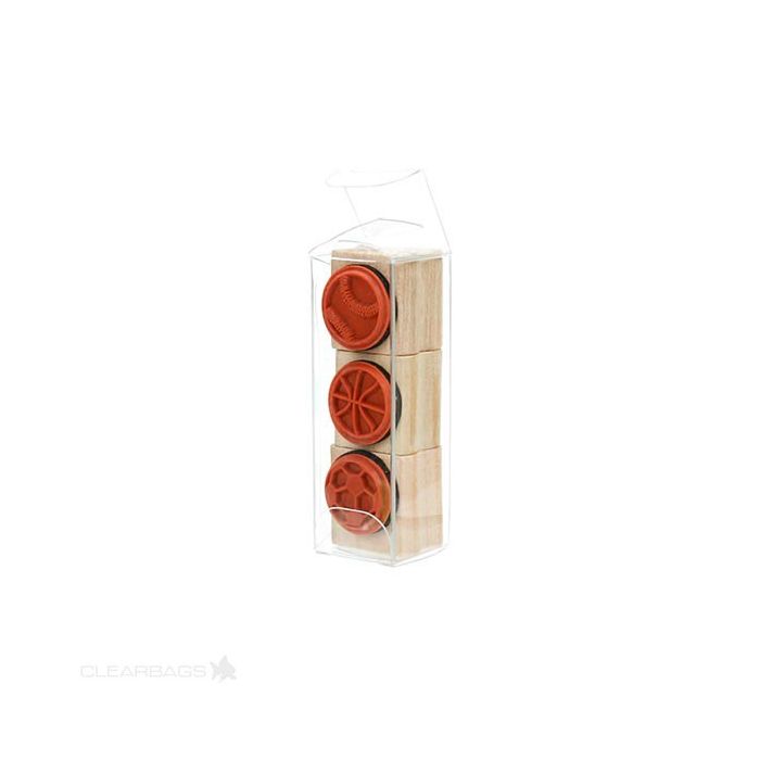 Scatole trasparenti 2.5x2.5x7.6cm (25 pezzi) [FPB135]