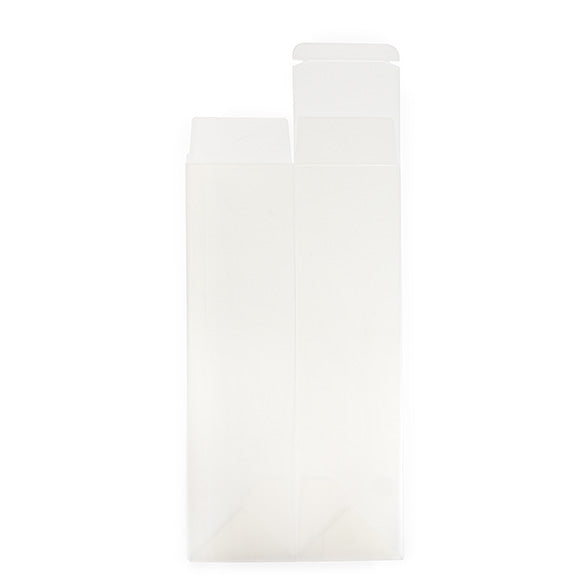 Klarsichtschachteln für Flaschen Gefrostet 8x8x31cm (25 Stück) [PLBF176]