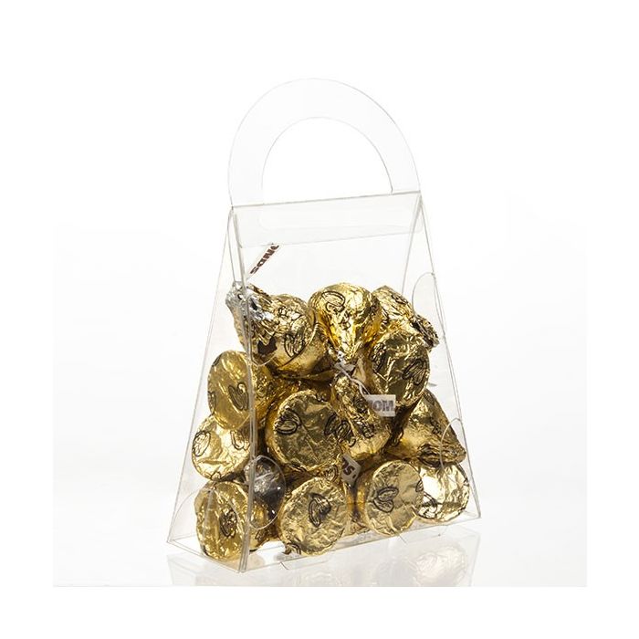 Boite à conformité alimentaire en forme de sac à main 11 x 4.4 x 13.3cm (25 Pièces) [FS182]