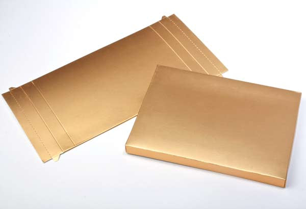 Boite en Carton Or 13.7 x 2.5 x 19.1cm (25 Pièces) [GD15]