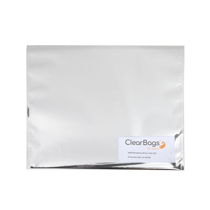 Enveloppes métallisées Argent, avec fenêtre 30,5 x 23 cm (100 pièces) [MMW129S]