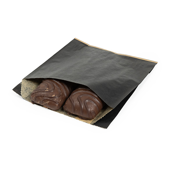 Sacchetti neri resistenti al grasso 10,2x2,9x11,4cm (100 pz) [GPB2B]