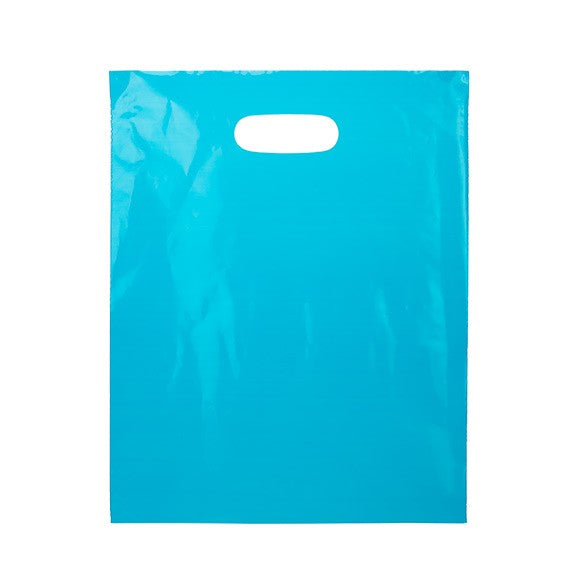 Polytragetaschen Blau 30.5x38.1cm PE 60 Mikron (100 Stück) [H1215BL1]