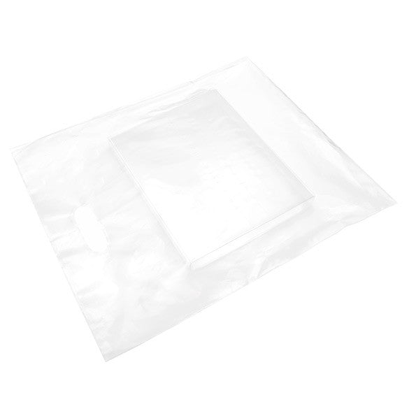 Buste shopper Frost 38.1x45.7cm 60 micron LDPE (100 pezzi) [H1518FT1]