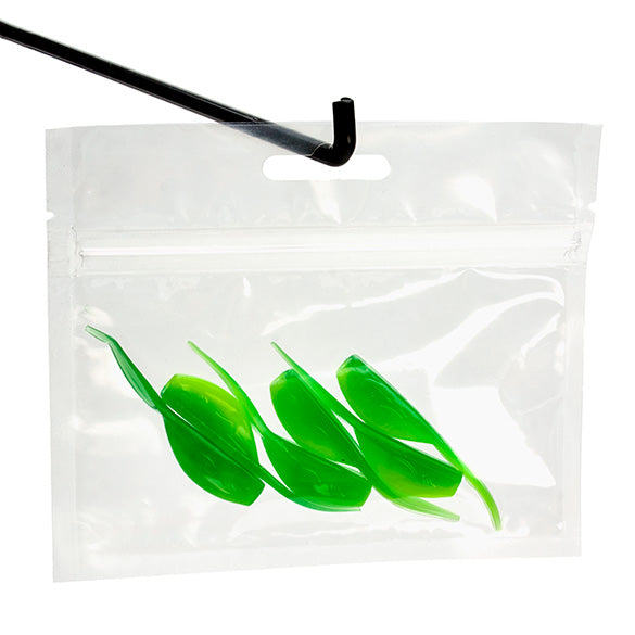 Sachet zip avec trou de suspension européen 12.7x7.6cm (100 pièces) [HZB53]