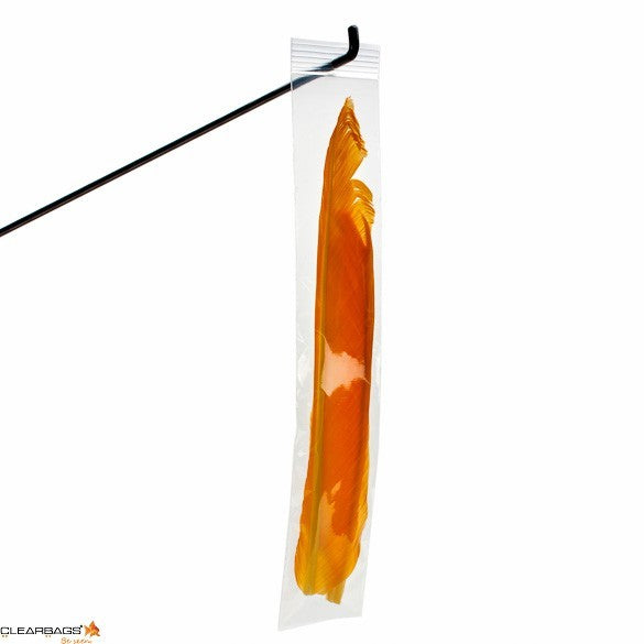 Sachet zip à transparence cristalline avec trou de suspension 5,1x30,5 cm (100 pièces) [ZR212]