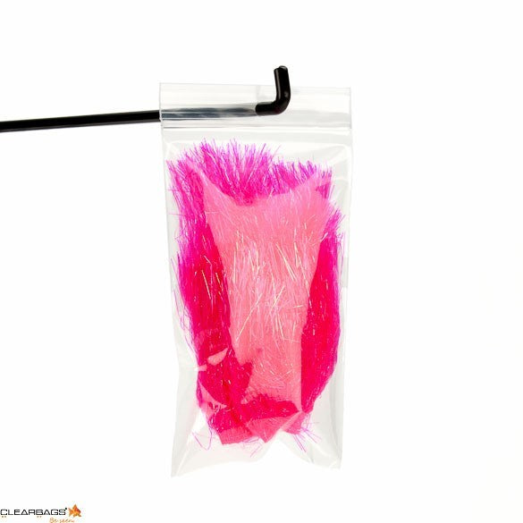 Sachet zip à transparence cristalline avec trou de suspension 7,6x12,7cm (100 pièces) [ZR35]