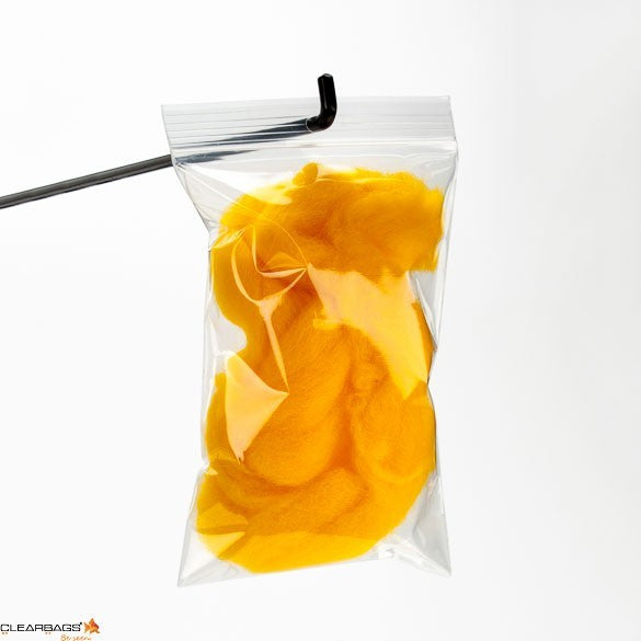 Sachet zip à transparence cristalline avec trou de suspension 10,2x15,2cm (100 pièces) [ZR46]