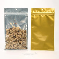 Grip Seal Bags Transparent/Gold 10.2x16.5cm