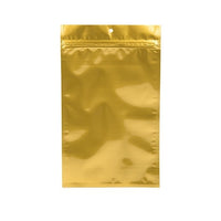 Grip Seal Bags Gold 9x12.5cm Metallised