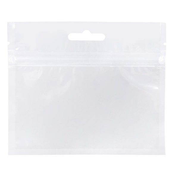 Sachet zip avec trou de suspension européen 12.7x7.6cm (100 pièces) [HZB53]