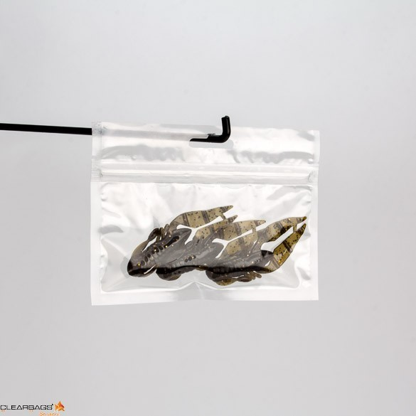 Sachet zip avec trou de suspension européen 15.2x7.6cm (100 pièces) [HZB63]