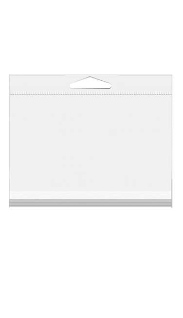 Sachet à trou de suspension refermable à transparence cristalline 9x6.4cm (100 pièces) [HB32]